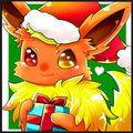 X'mas Chibi commission- flareon