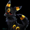 Umbreon in the dark by blackeevee