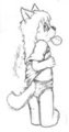 blowing a bubble