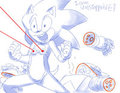 Sonic's unstoppable nipple LAZORS