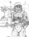 Old Art Repost: A Day in Iraq by hyenafur