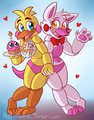 Chibi Toy Chica & Mangle