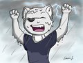 Oli in the Rain by Asurium