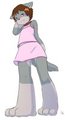 Matt in a Skirt by MattTheWolfDogPuppy