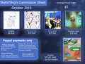 Commission Sheet October 2015
