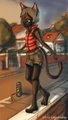 Theo on the fence by Catastrophy