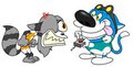 Von Zeppelin and his bumbling scientist Dr. Obtuse! by Glendening
