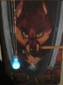 Fox Sketchbook + Glowy Necklace by SoraSlipheed