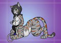 Mouse and Chakat cuddles.