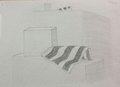 College Drawing Class - Boxes and Stripes by LadyNightosphere