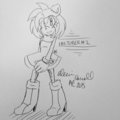 Inktober 2 STAR as Amy Rose  by stardoodles