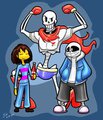 Fanart - SkeleBros! by GrayscaleRain