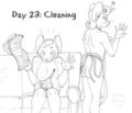 Daily Sketch 23 - Cleaning
