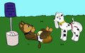 paw patrol change at the park (messy diaper)