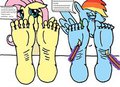 Fluttershy and Rainbow Dash Tickle torture by alexiaNBC