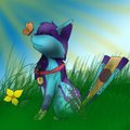 Akiko and Butterfly Friend