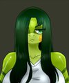 Torri Bust doodle by LurkingTyger
