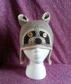 Crochet raccoon hat