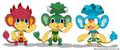 PK-Monkey trio by SkullKingFox