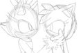 Blaze x amy sketch by schoolme1
