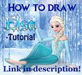 Frozen Video-Tutorial: How to draw Elsa! Part #1 by BitsyArt