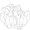 KitsuneYoukai's Characters Kitsune and Firecat (Concept Art for Comic)