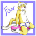 Four the cat by AlystairCat