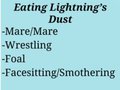 (Commission) Eating Lightning's Dust by jub369