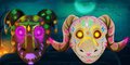 Sweet Pair of Glowing Skulls