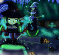 The Witches on Halloween Night by HolyLaxativeApples