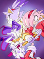 Amy & Blaze - colored by randomguy999