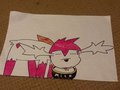 Rylee the shaymin drinking out of her bowl of milk by BushtheRiolu