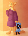 Morning Already?, by Nauro & ComsmicWerewolf by KinielCat