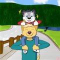Welof and Loupy piggyride