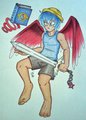 The Blue Angel with Red Wings