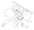 COMMISSION - Aisling Gaelic 02 [Sketch]