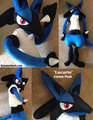 "Lucario" Custom Plush