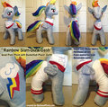 "Rainbow Slam-Dunk Dash" Custom Plush by bigsexyplush
