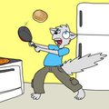 Cooking pancakes by Zenia