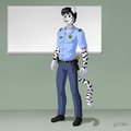 In uniform