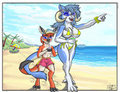 "Stroll Down The Beach"   by Dr Moreau by MooseJam