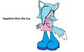 Sapphire blue the fox by Echo3Sapphire