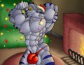 Commission - Santa WereGarurumon by WolfgerLynel
