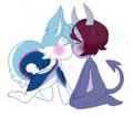 Cute Kisses by Floofy