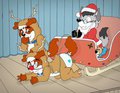 "Reindeers,a little wolf called Santa  and a long list!" by nelson88
