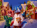 Christmas market by pandapaco