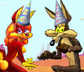 Dos Coyotes; Desert New Year by mreiof