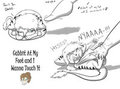 Cabbit At My Foot and I Wanna Touch It by KimiOneechan