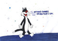 Sylvester Cat sing New Year&acute;s Day