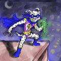 No villain can hide from his oekaki! He is...